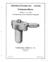 Cover of Types C and CWD Differential Fuel Injection Nozzels